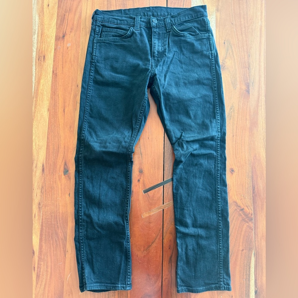 Levi's Men's 511 Dark Grey Slim Straight Jeans